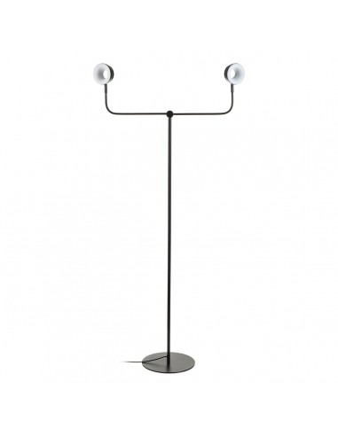 Floor Lamp 70 x 70 x 154 cm Black Steel