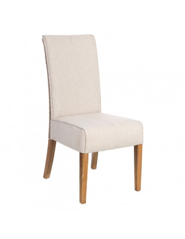 Dining Chair 46 x 62 x 100 cm Grey Beige