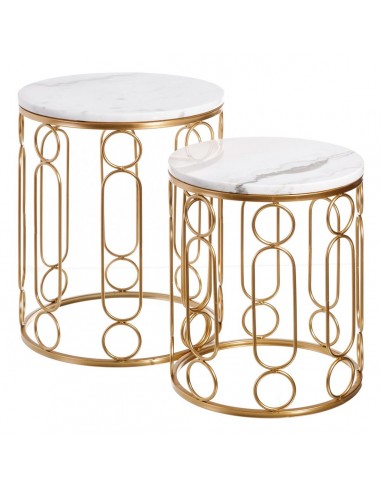 Side table 43 x 43 x 51,4 cm Golden...