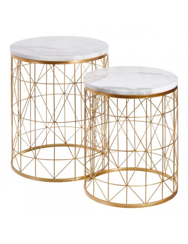 Side table 43 x 43 x 52 cm Golden...