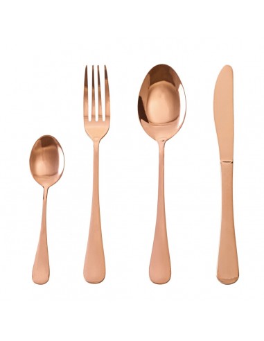 Cutlery Stainless steel Copper 24 Pieces