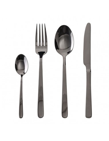 Cutlery Black Stainless steel 24 Pieces