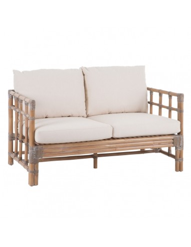 Sofa 127 x 73 x 64 cm natürlich Rattan