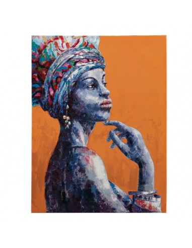 Canvas 75 x 3,5 x 100 cm African Woman