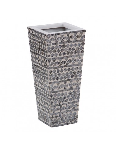 Cache-pot Gris Blanc Nacre noire 21 x...