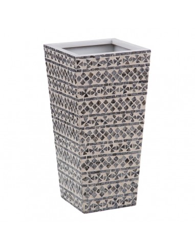 Cache-pot 31 x 31 x 61 cm Gris Blanc...