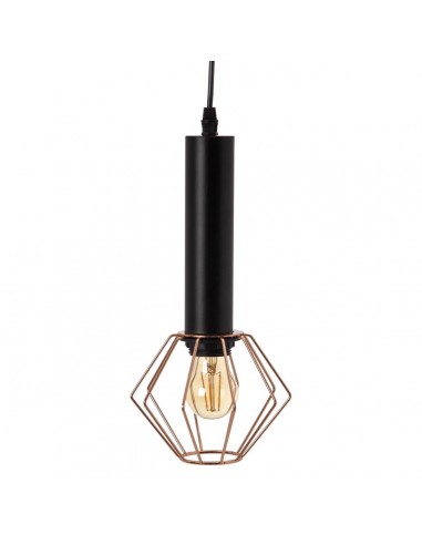 Ceiling Light Black Metal Copper Ø 15...