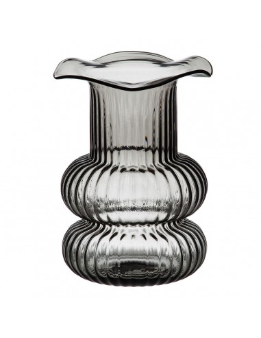 Vase Grau Glas 16,5 x 16,5 x 25 cm