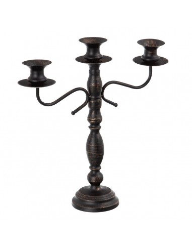 Candelabro 42 x 12 x 42 cm Negro Metal