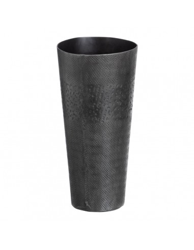 Vase Grau Metall 15 x 15 x 31 cm