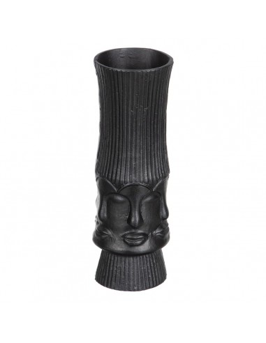 Vase 12 x 12 x 34 cm Schwarz Metall