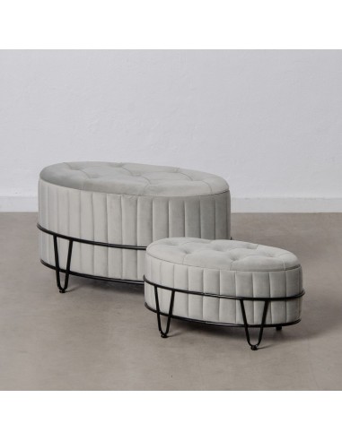 Pouffe 80 x 80 x 46 cm Synthetic...