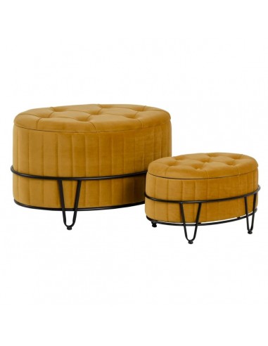 Pouf 80 x 80 x 46 cm Tissu...