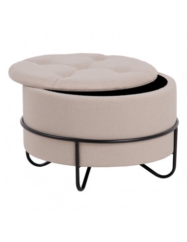 Pouf 63 x 63 x 41 cm Tissu...