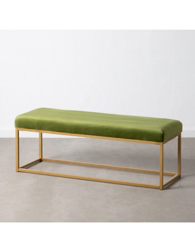 Bench Synthetic Fabric Metal Green...