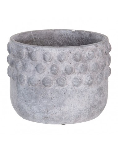 Cache-pot 37 x 37 x 27,5 cm Gris Résine