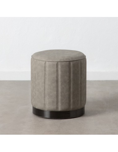 Pouf Gris Cuir synthétoqie 38 x 38 x...