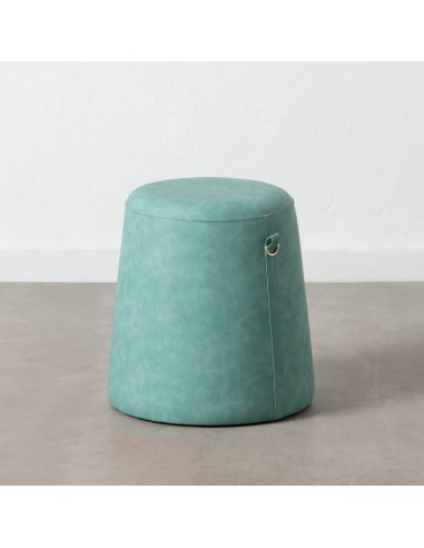 Pouf Bleu Cuir synthétoqie 41 x 41 x...