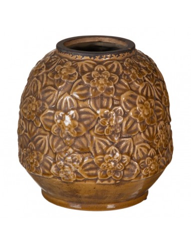 Vaso Ceramica Marrone 20 x 20 x 20 cm