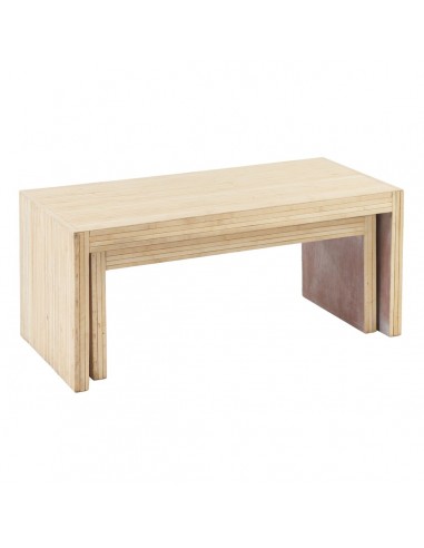 Table Basse 110 x 55 x 50 cm Bois 2...