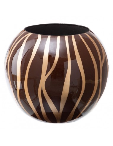 Vase 27 x 27 x 23 cm Zebra aus...