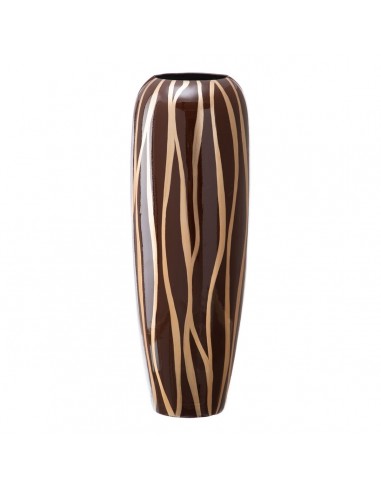 Vase 21 x 21 x 58,5 cm Zebra Ceramic...