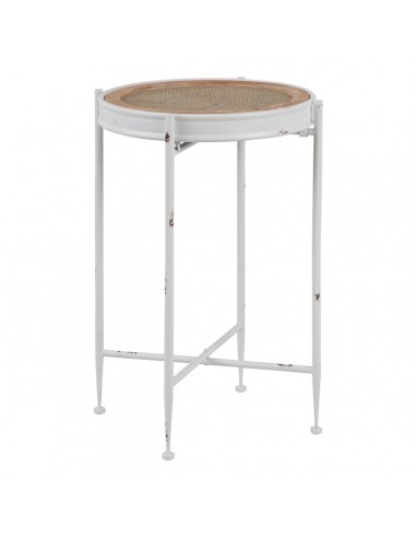 Side table 40 x 40 x 62 cm Metal White