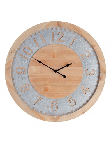 Wall Clock Natural Fir wood 60 x 4,5...