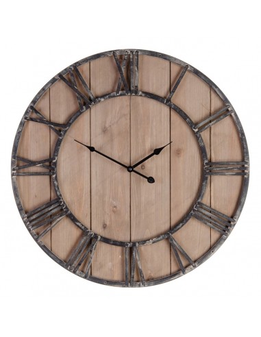 Horloge Murale Naturel Noir 60 x 4 x...