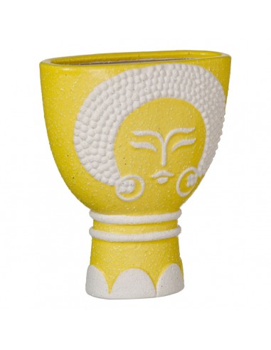 Vaso 19 x 9 x 22 cm Ceramica Giallo