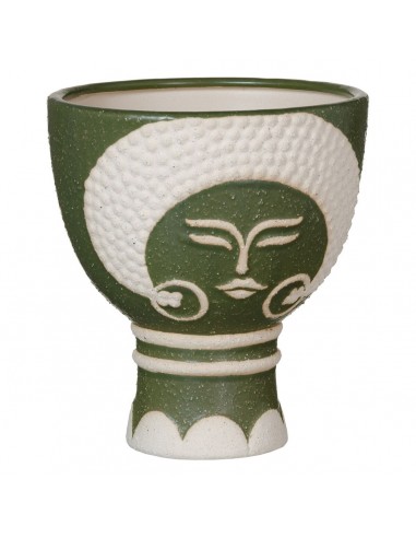 Vaso Ceramica Verde 19 x 19 x 22 cm