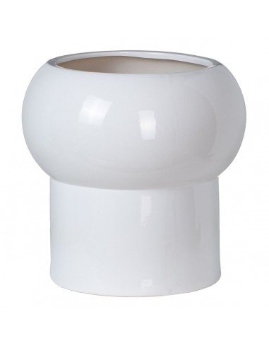 Vaso Ceramica 30 x 30 x 30 cm Bianco