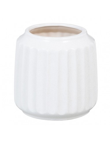 Vaso Ceramica 16 x 16 x 16 cm Bianco