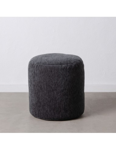 Pouf Polyester Gris foncé 45 x 45 x...