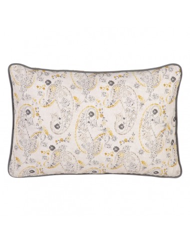 Coussin 100 % coton 60 x 40 cm Moutarde