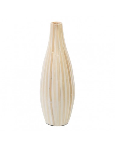 Vase 15 x 15 x 44 cm Beige Bamboo