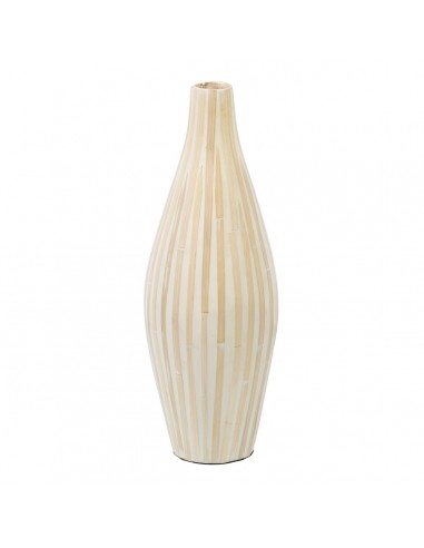 Vase 18 x 18 x 52 cm Beige Bamboo