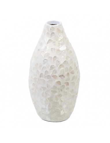 Vase Beige Nacre noire Bois MDF 15 x...