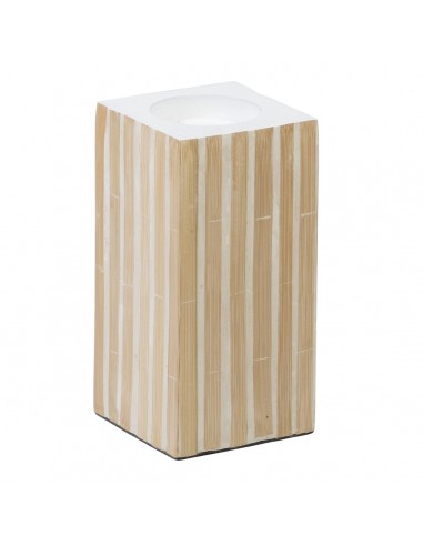 Bougeoir Beige Bambou Bois MDF 10,5 x...