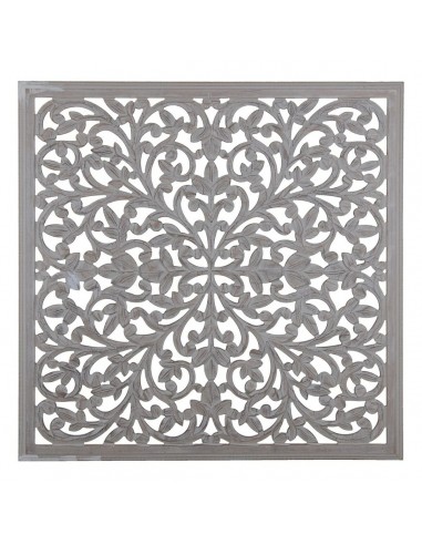 Wall Decoration Grey 90 x 1 x 90 cm DMF