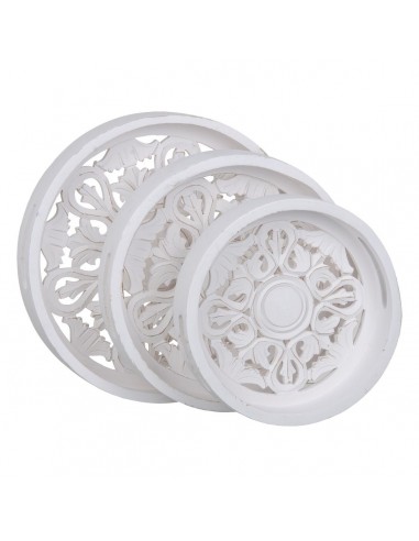 Snack tray White 3 Pieces DMF