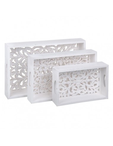 Snack tray White 3 Pieces DMF