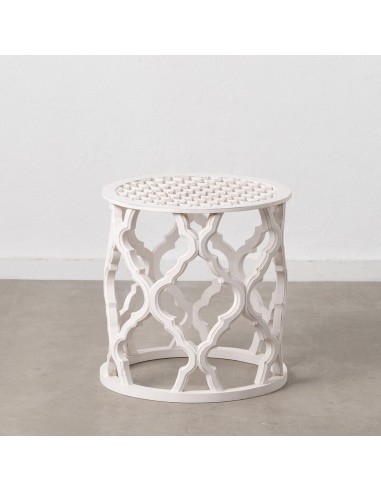 Side table White MDF Wood 50 x 50 x...