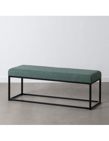 Bench Synthetic Fabric Metal Green...