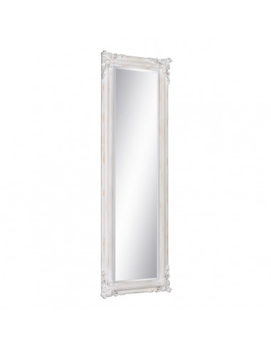 Miroir 56 x 4 x 172 cm Verre Bois Blanc