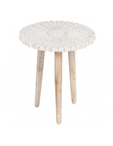 Table d'appoint 45 x 45 x 53 cm Blanc...