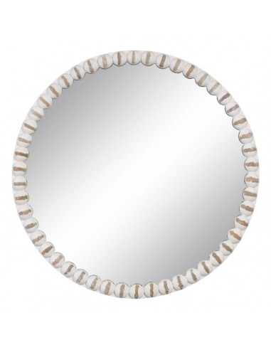 Wall mirror 61 x 4 x 61 cm Wood White