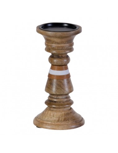 Candleholder Brown Mango wood 12 x 12...