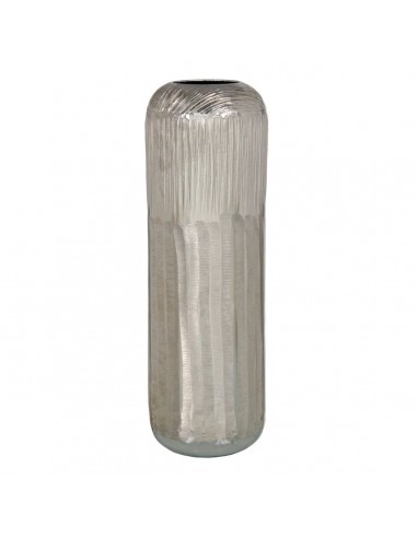 Vase 15 x 15 x 48 cm Argent Aluminium