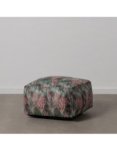 Pouf Plumes Polyester 60 x 60 x 30 cm